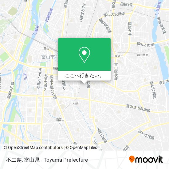 不二越地図