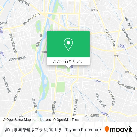 富山県国際健康プラザ地図