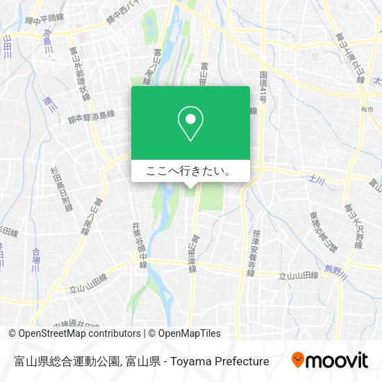 富山県総合運動公園地図