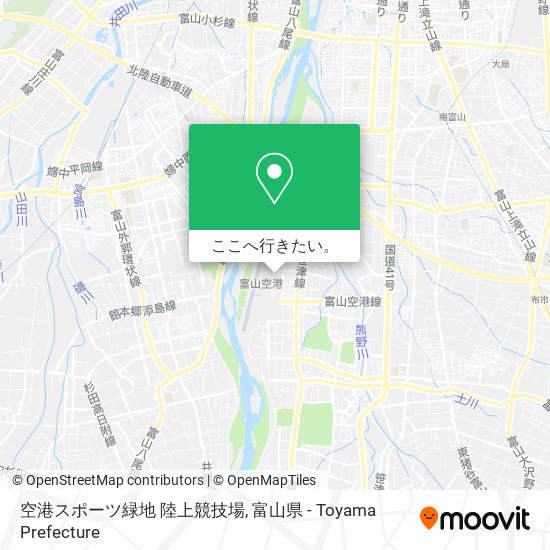 空港スポーツ緑地 陸上競技場地図
