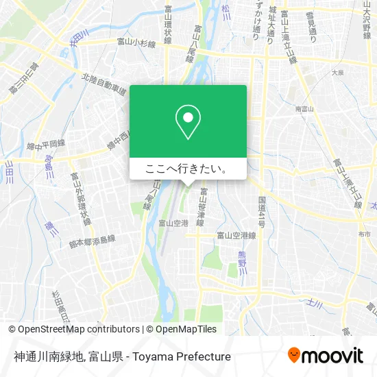 神通川南緑地地図