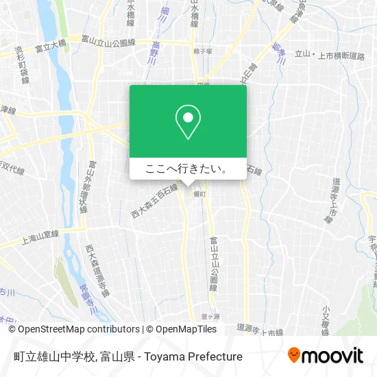 町立雄山中学校地図