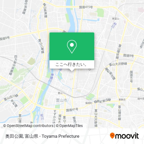 奥田公園地図