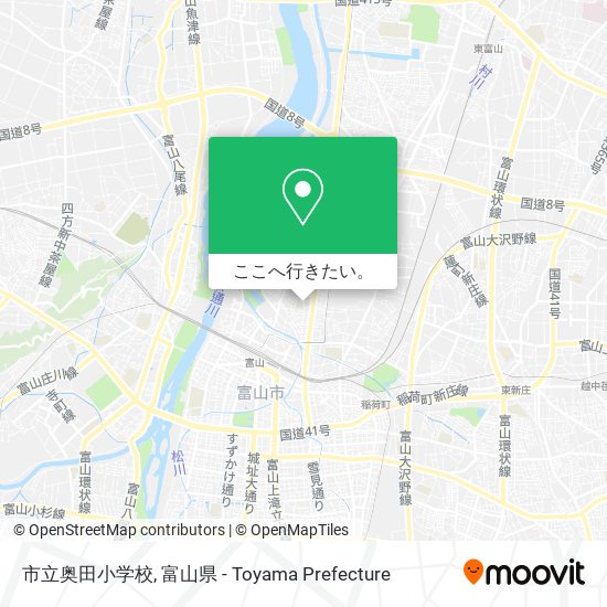 市立奥田小学校地図