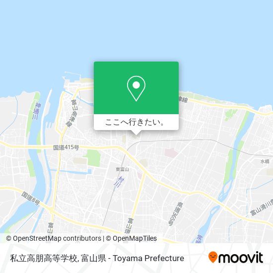私立高朋高等学校地図