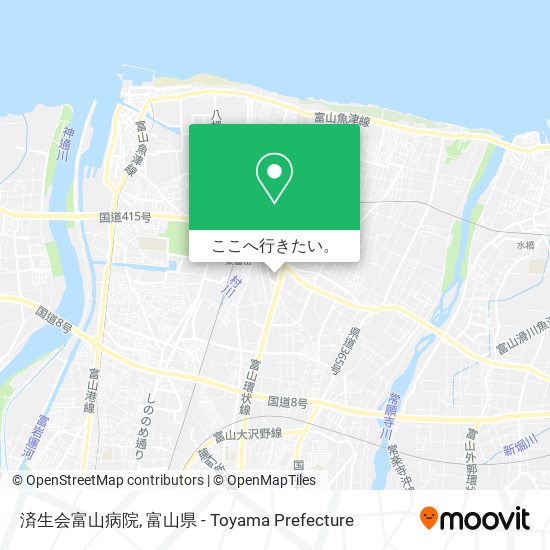 済生会富山病院地図