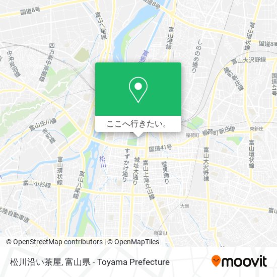 松川沿い茶屋地図