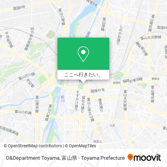 D&Department Toyama地図