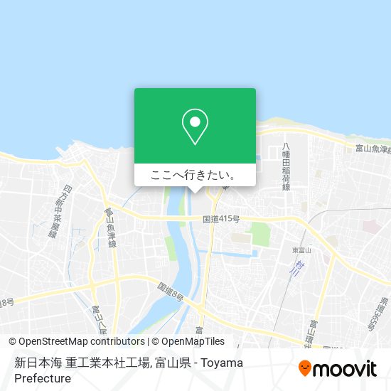 新日本海 重工業本社工場地図
