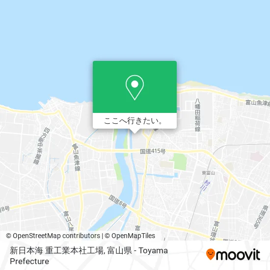 新日本海 重工業本社工場地図