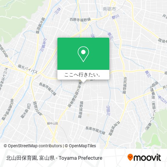 北山田保育園地図