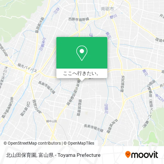 北山田保育園地図