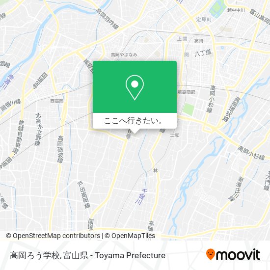 高岡ろう学校地図