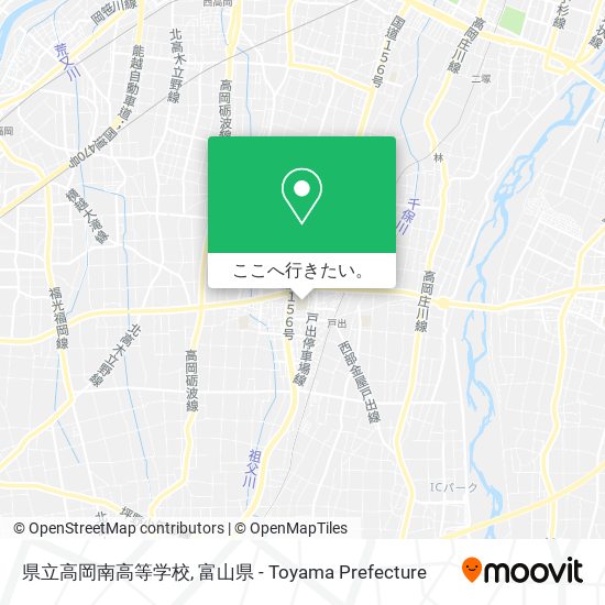 県立高岡南高等学校地図