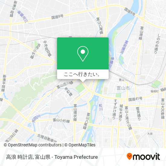 高浪 時計店地図