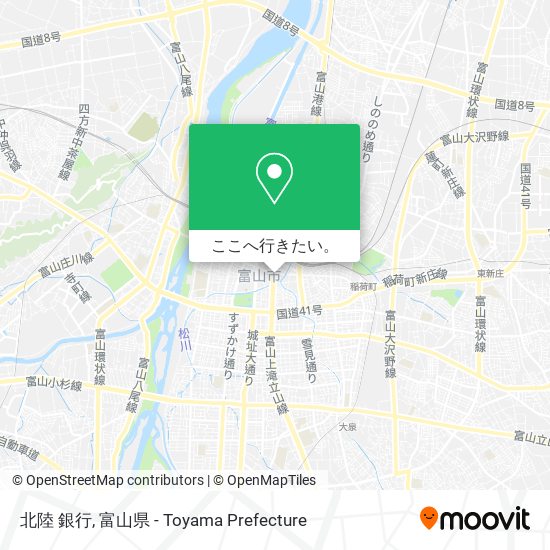 北陸 銀行地図