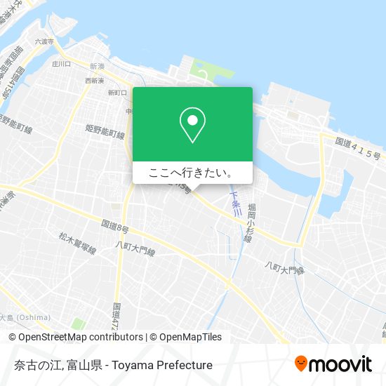 奈古の江地図
