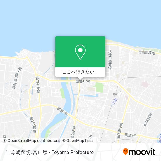 千原崎踏切地図