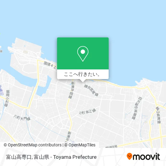 富山高専口地図