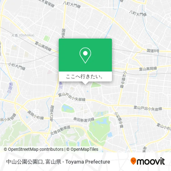 中山公園公園口地図