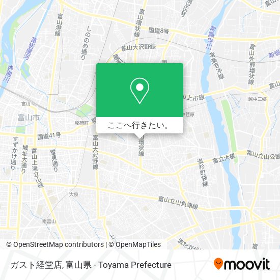 ガスト経堂店地図