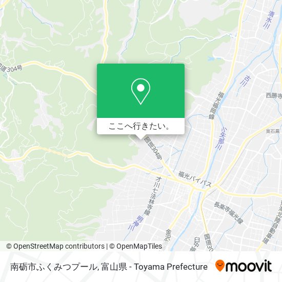 南砺市ふくみつプール地図