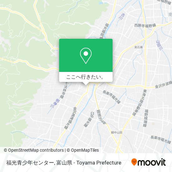 福光青少年センター地図