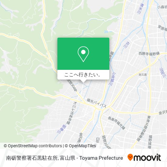 南砺警察署石黒駐在所地図
