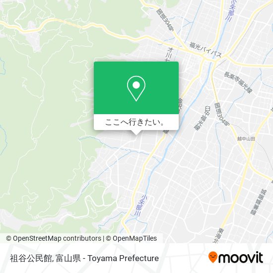 祖谷公民館地図