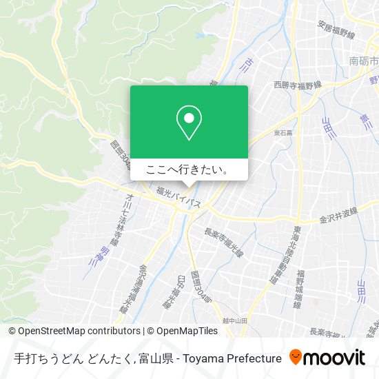 手打ちうどん どんたく地図