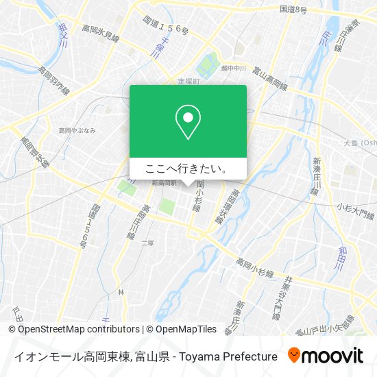 イオンモール高岡東棟地図