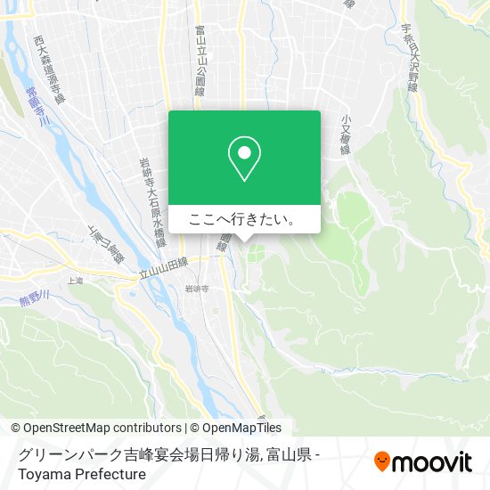 グリーンパーク吉峰宴会場日帰り湯地図