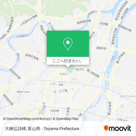 大橋弘詩碑地図