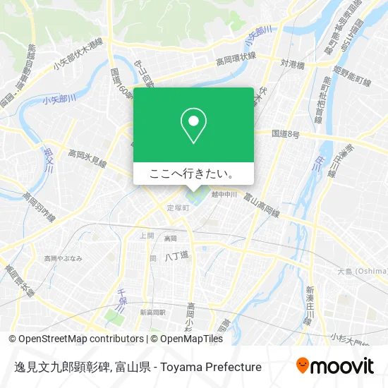 逸見文九郎顕彰碑地図