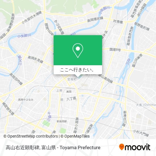 高山右近顕彰碑地図