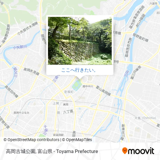高岡古城公園地図