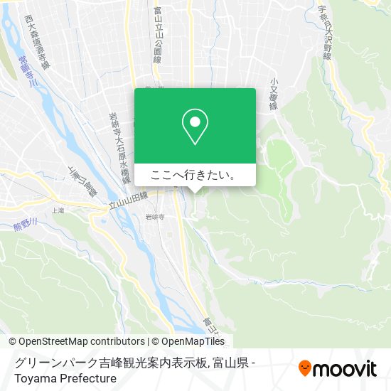 グリーンパーク吉峰観光案内表示板地図