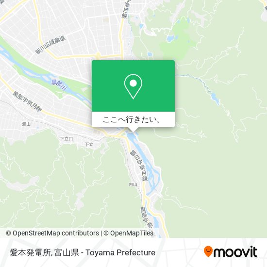 愛本発電所地図