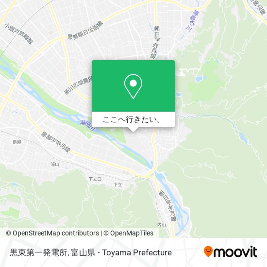 黒東第一発電所地図