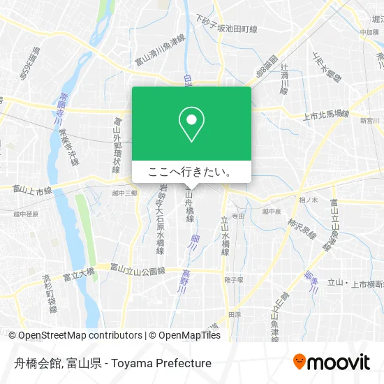 舟橋会館地図