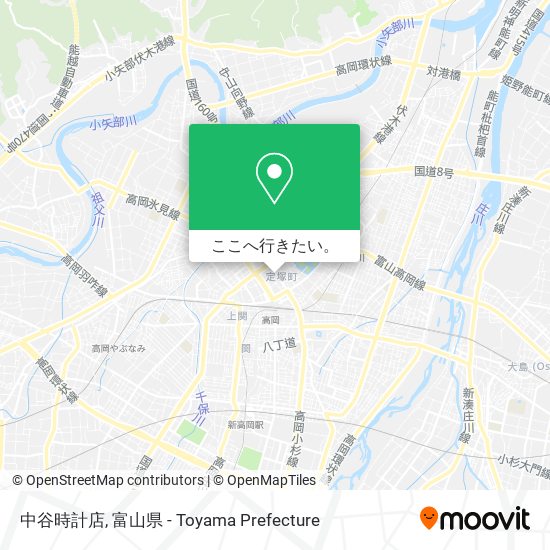 中谷時計店地図