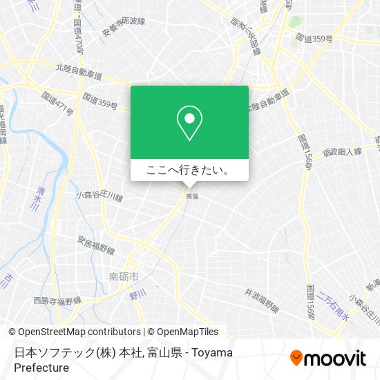 日本ソフテック(株) 本社地図