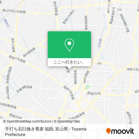 手打ち石臼挽き蕎麦 福助地図