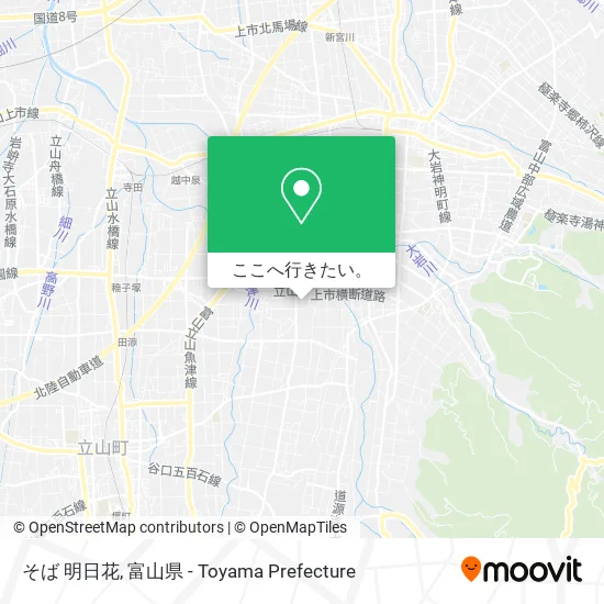 そば 明日花地図