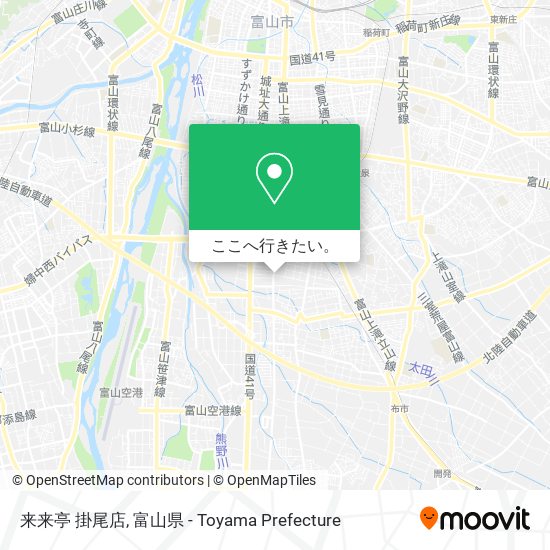 来来亭 掛尾店地図