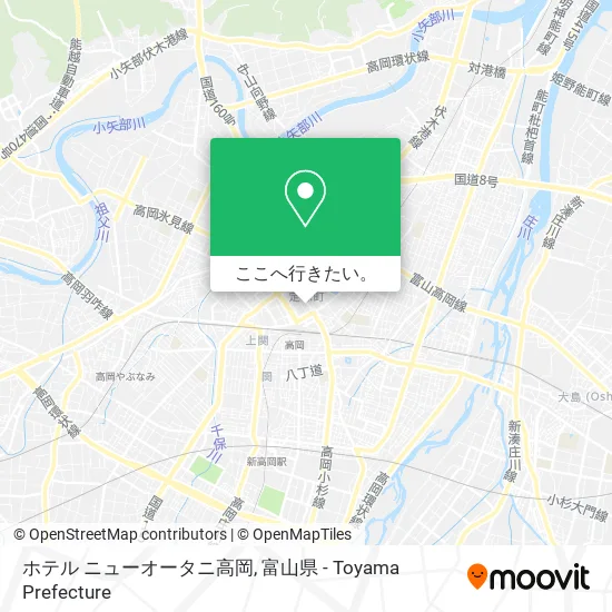 ホテル ニューオータニ高岡地図