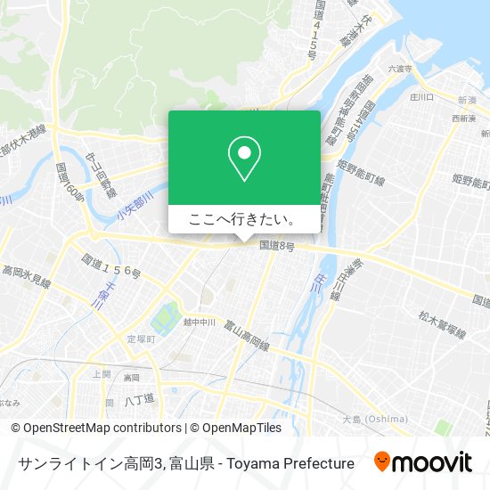 サンライトイン高岡3地図