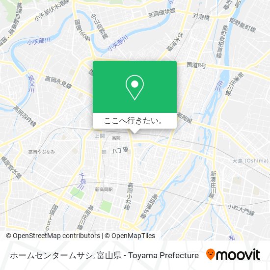 ホームセンタームサシ地図