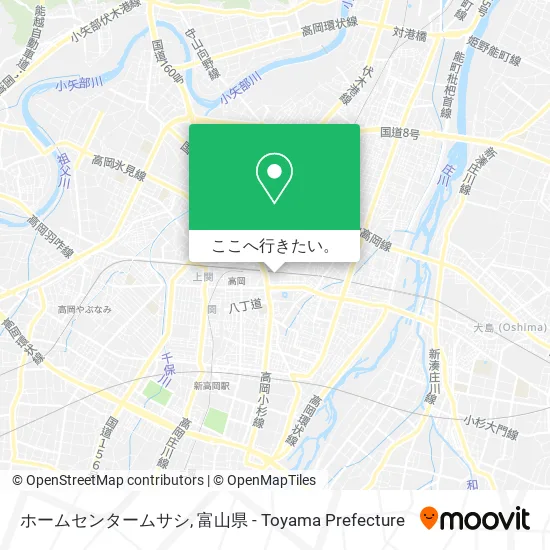 ホームセンタームサシ地図