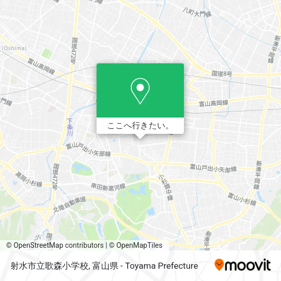 射水市立歌森小学校地図